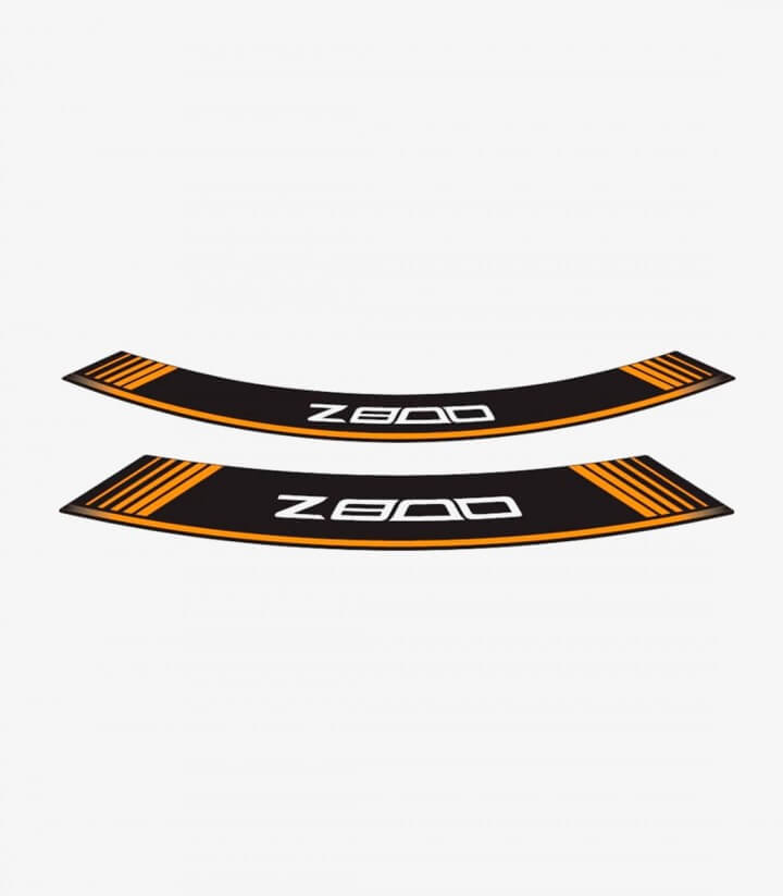 Tiras de llantas Kawasaki Z800 especiales de Puig color Naranja