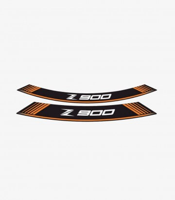 Orange Kawasaki Z900 special rim tapes 9291T by Puig