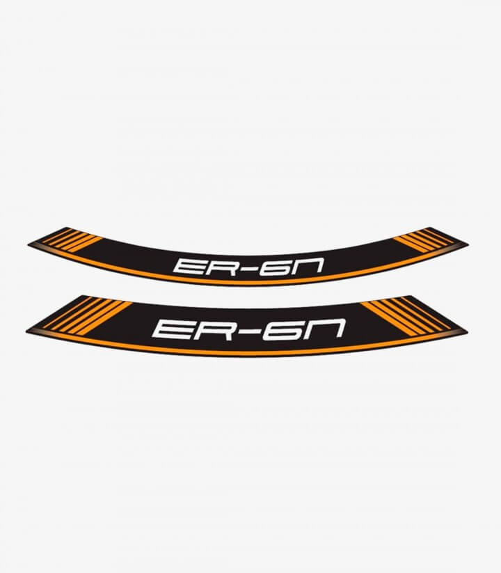 Tiras de llantas Kawasaki ER-6N especiales de Puig color Naranja