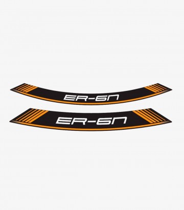 Tiras de llantas Kawasaki ER-6N especiales de Puig color Naranja