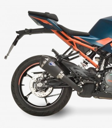 Termignoni Auspuff Schwarz Edelstahl für KTM 125/390 Duke, 390 Adventure, RC 125/390 (20-23) KT2508000BBC