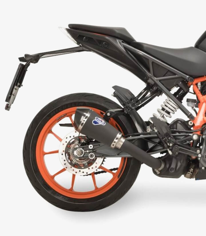 Termignoni Auspuff Schwarz Edelstahl für KTM 125/390 Duke, 390 Adventure, RC 125/390 (20-23) KT2508000BBC