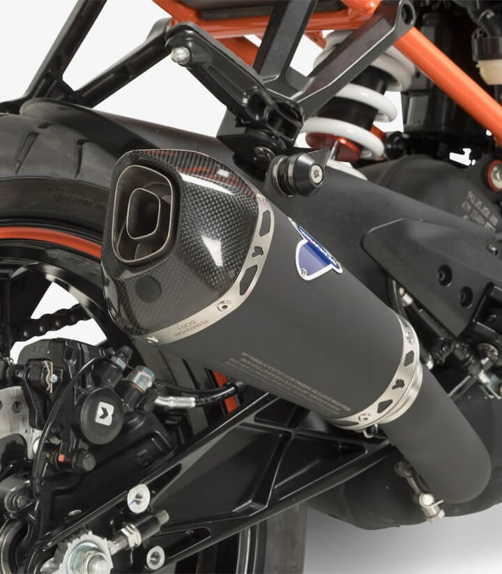 Escape Termignoni Negro acero inoxidable para KTM 125 Duke / RC, 390 Adventure / Duke / RC (20-23) KT2508000BBC