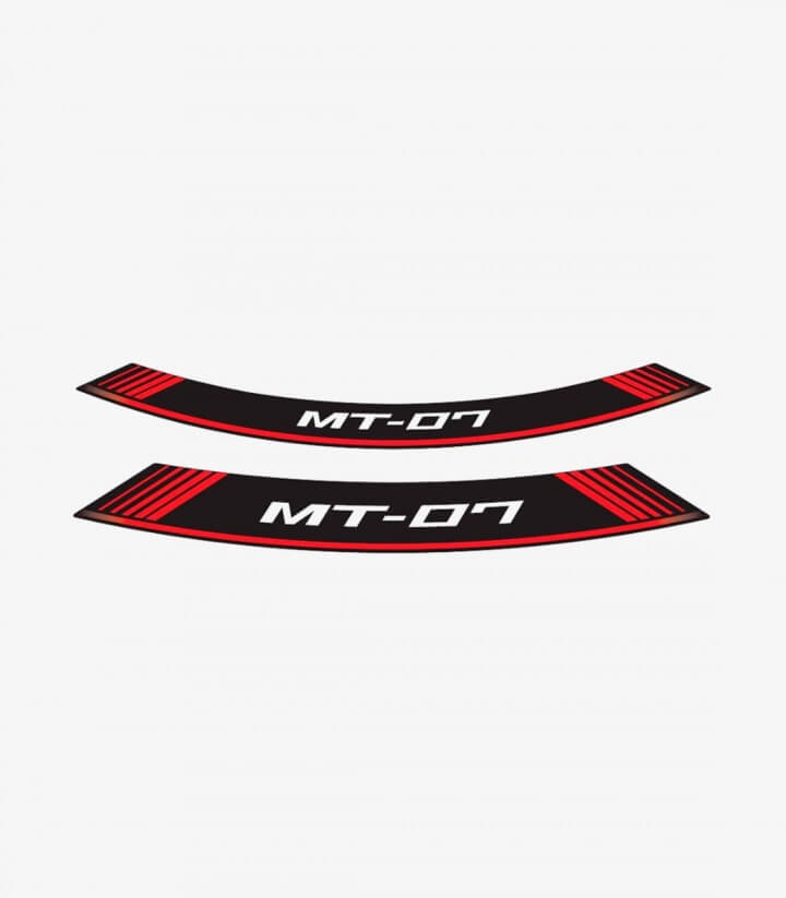 Tiras de llantas Yamaha MT-07 especiales de Puig color Rojo