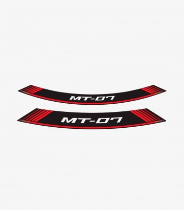 Tiras de llantas Yamaha MT-07 especiales de Puig color Rojo