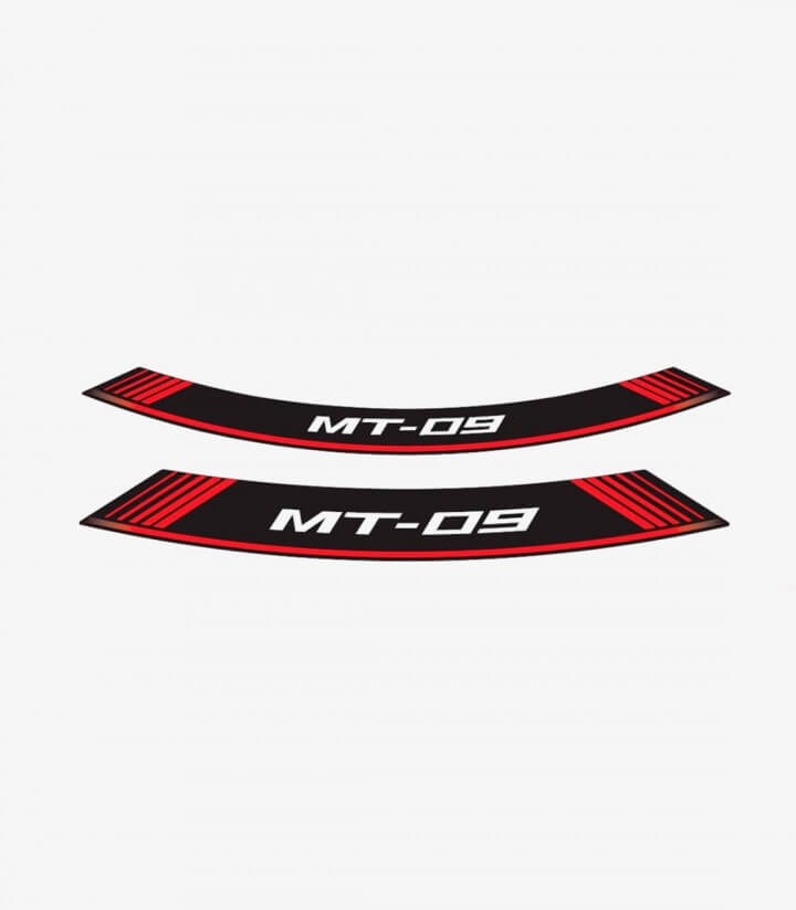 Tiras de llantas Yamaha MT-09 especiales de Puig color Rojo