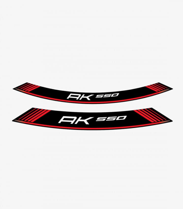 Tiras de llantas Kymco AK 550 especiales de Puig color Rojo