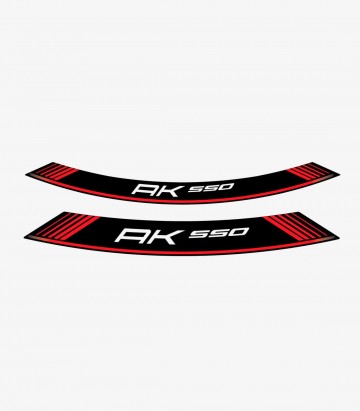 Red Kymco AK 550 special rim tapes 9630R by Puig