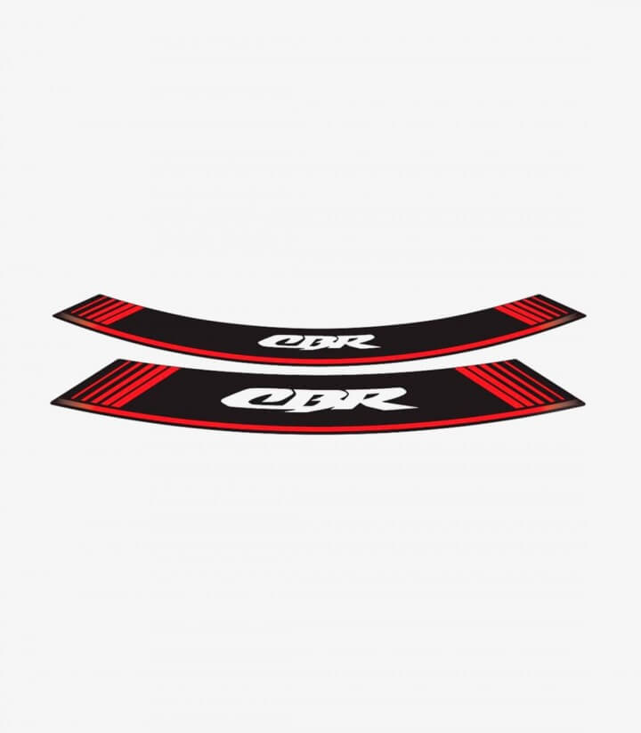 Spezielle Felgenrandaufkleber Honda CBR Puig 5524R Rot