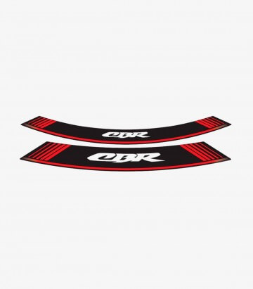 Spezielle Felgenrandaufkleber Honda CBR Puig 5524R Rot