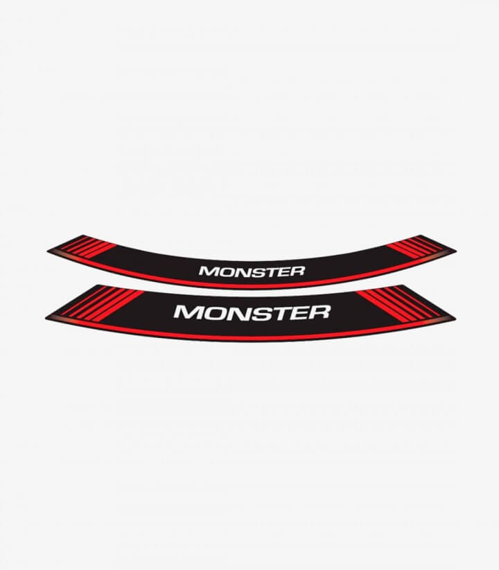 Spezielle Felgenrandaufkleber Ducati Monster Puig 5527R Rot