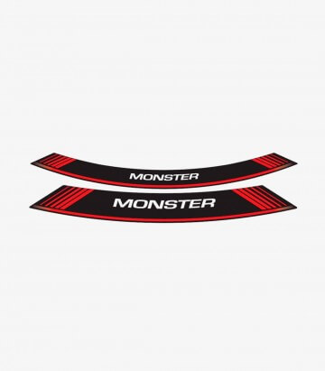 Tiras de llantas Ducati Monster especiales de Puig color Rojo