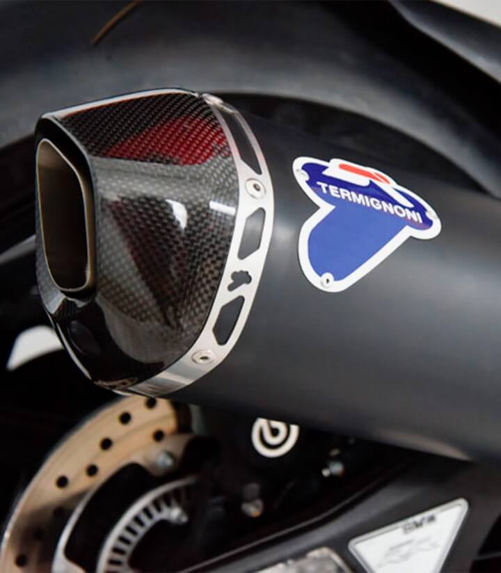 Escape Termignoni Negro acero inoxidable para BMW S 1000 R/RR (19-24) BW2408040ITC