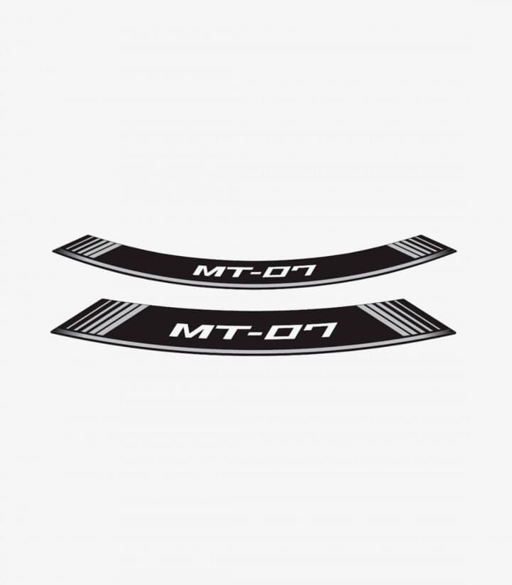 Spezielle Felgenrandaufkleber Yamaha MT-07 Puig 9136P Silber