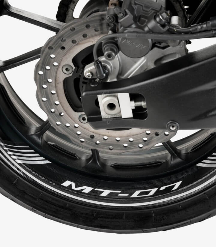 Tiras de llantas Yamaha MT-07 especiales de Puig color Plata