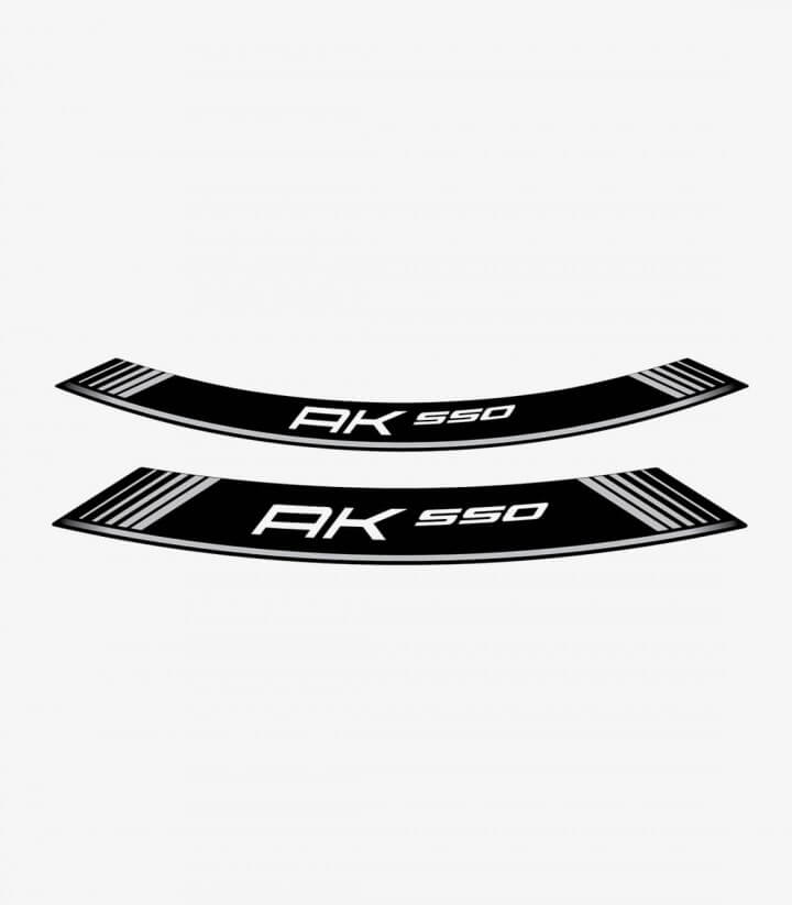 Tiras de llantas Kymco AK 550 especiales de Puig color Plata