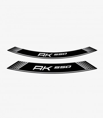 Tiras de llantas Kymco AK 550 especiales de Puig color Plata