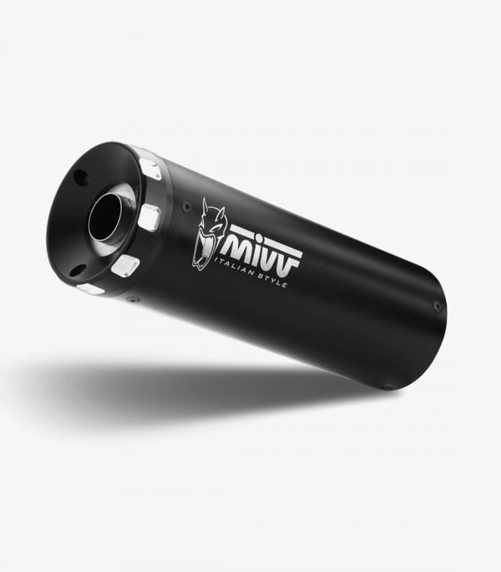 MIVV HR-1 Auspuff Schwarz für CFMOTO 700 CL-X Heritage (23-26) / Sport (23-25) CF.003.LH1BA