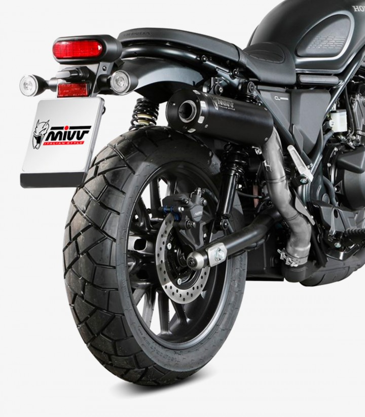 MIVV HR-1 Exhaust Black for Honda Scrambler CL 500 (23-25) H.090.LH1BA