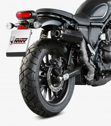 MIVV HR-1 Auspuff Schwarz für Honda Scrambler CL 500 (23-24) H.090.LH1BA
