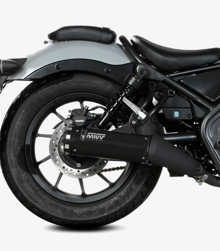 MIVV HR-1 Auspuff Schwarz für Honda CMX 500 Rebel (22-24) H.091.LH1BA