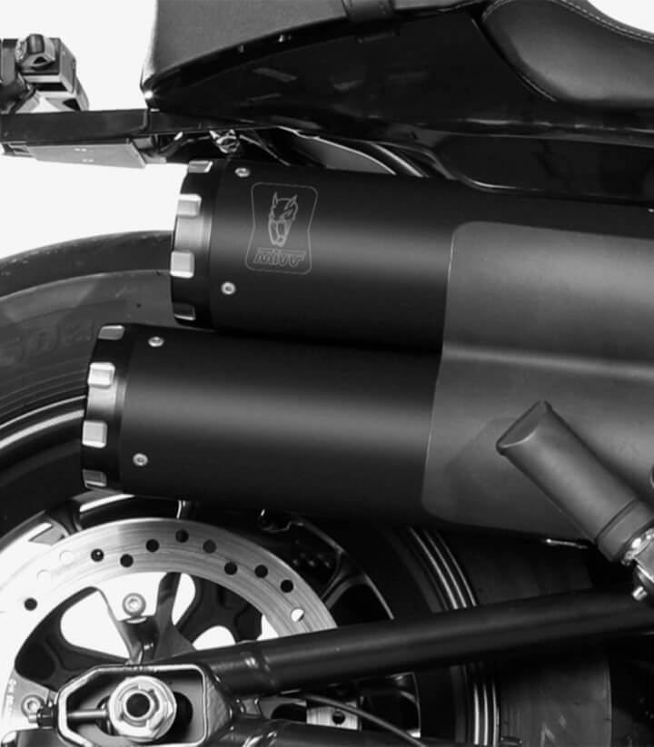 Escape MIVV HR-1 Negro para Harley Davidson Sportster S (21-24) HD.004.LH1BA