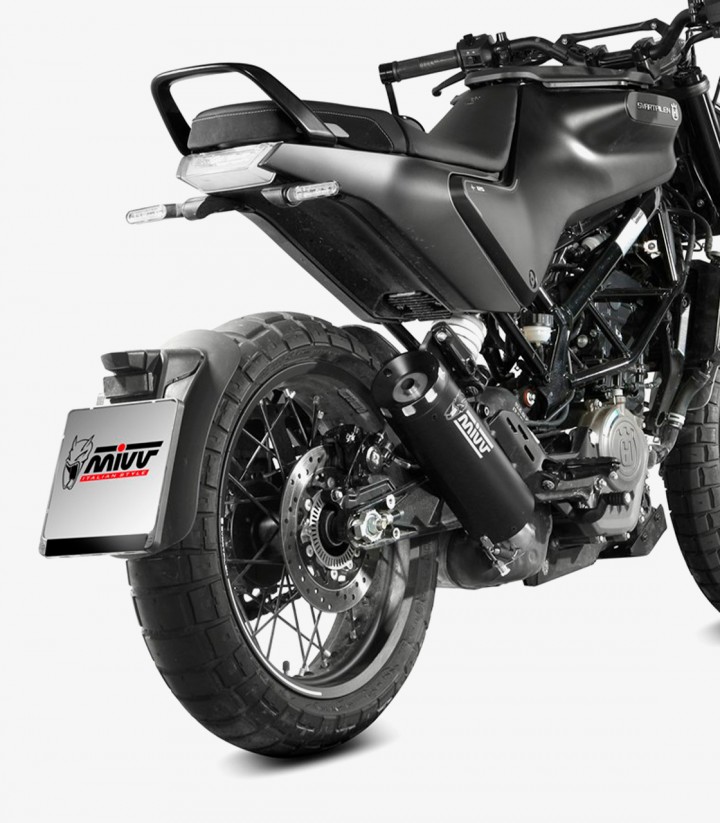 MIVV HR-1 Exhaust Black for Husqvarna Svartpilen 125 (21-23) HU.005.LH1BA