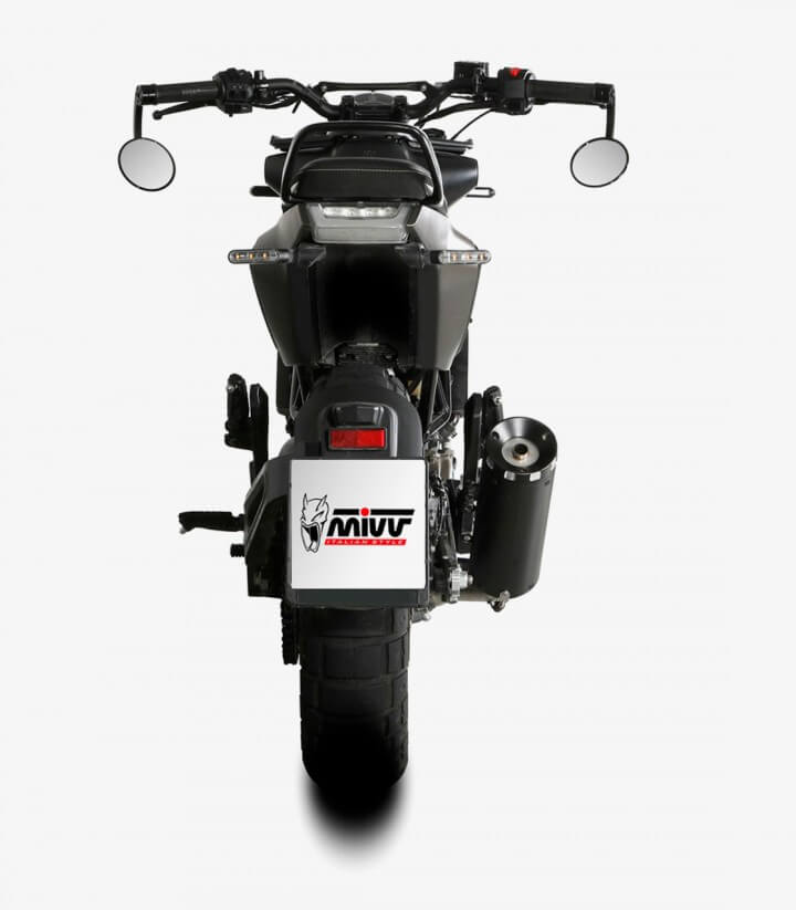MIVV HR-1 Auspuff Schwarz für Husqvarna Svartpilen 125 (21-23) HU.005.LH1BA