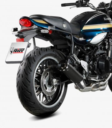 MIVV HR-1 Auspuff Schwarz für Kawasaki Z 900 RS (18-25) K.046.LH1BA
