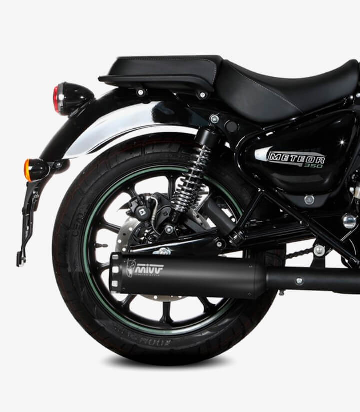 Escape MIVV HR-1 Negro para Royal Enfield Beverly 400, Meteor 350 (21-25) RE.004.LH1BA