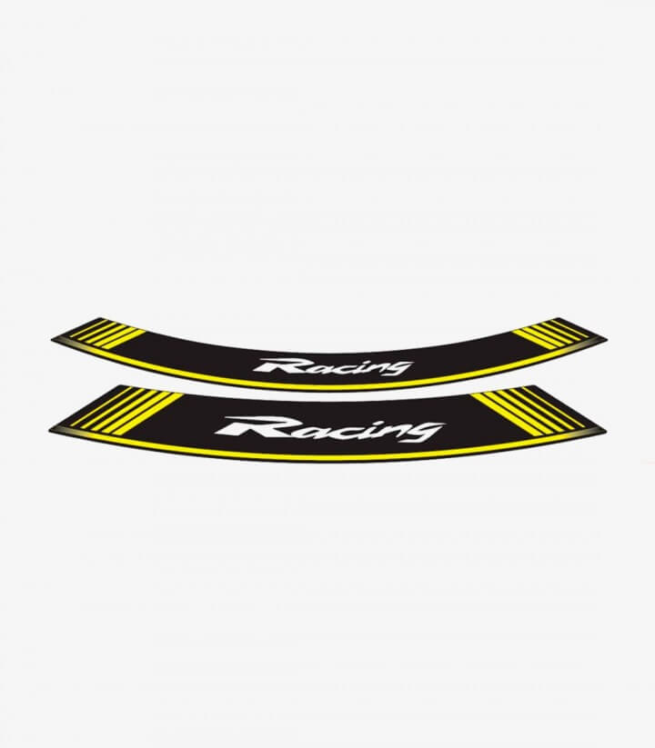 Spezielle Felgenrandaufkleber Racing Puig 5531G Gelb