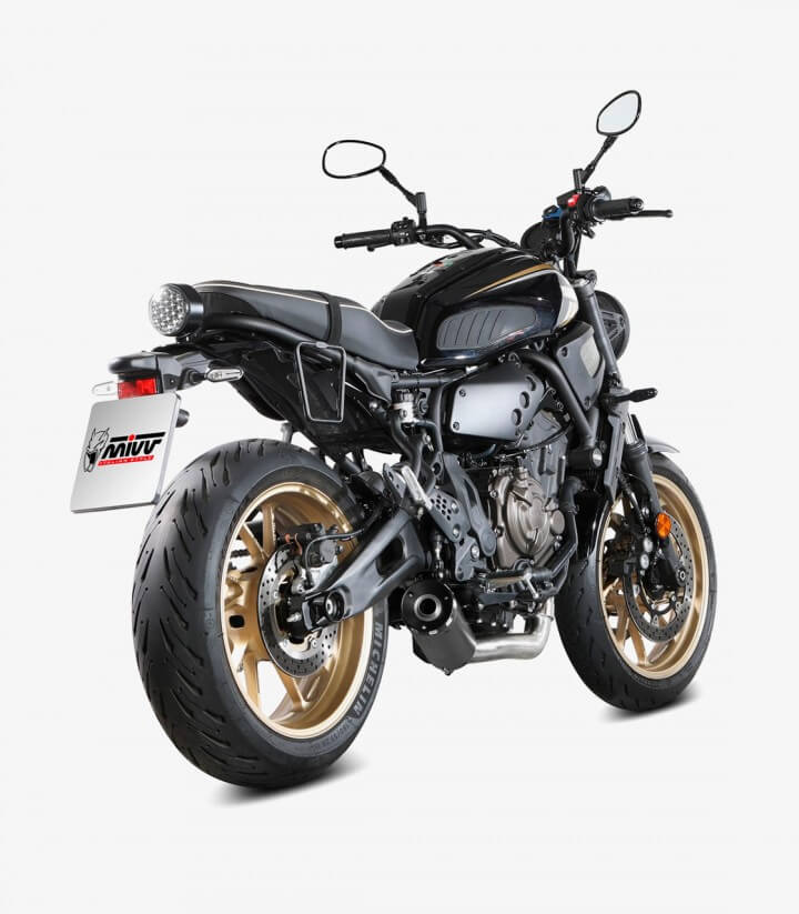 MIVV HR-1 Auspuff Schwarz für Yamaha XSR 700 (21-24) Y.077.LH1BA
