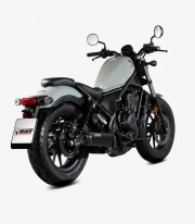 MIVV HR-1 Exhaust Black for Honda CMX 500 Rebel (22-25) H.091.LH1BC