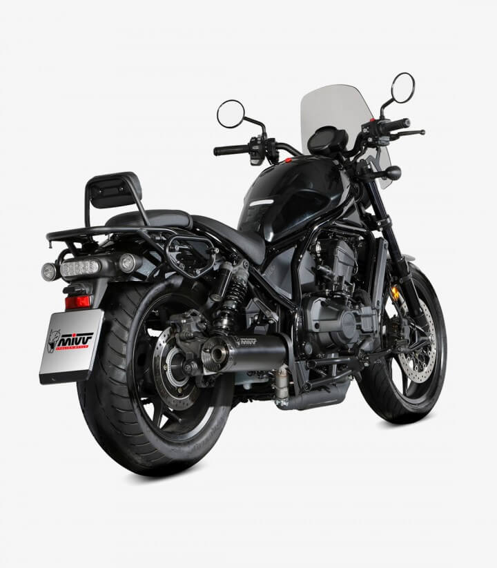 MIVV HR-1 Auspuff Schwarz für Honda CMX 1100 Rebel (22-24) H.092.LH1BC