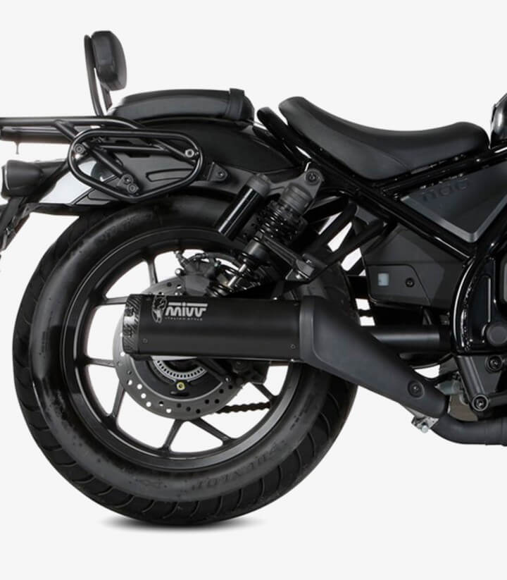 MIVV HR-1 Auspuff Schwarz für Honda CMX 1100 Rebel (22-24) H.092.LH1BC