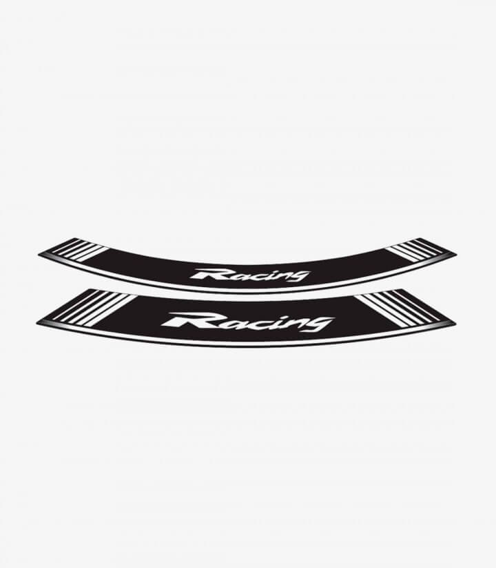 Spezielle Felgenrandaufkleber Racing Puig 5531B Weiß