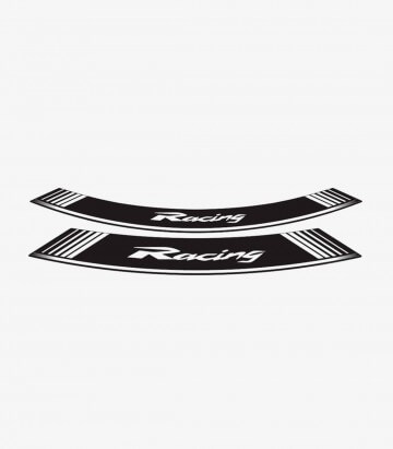 Spezielle Felgenrandaufkleber Racing Puig 5531B Weiß