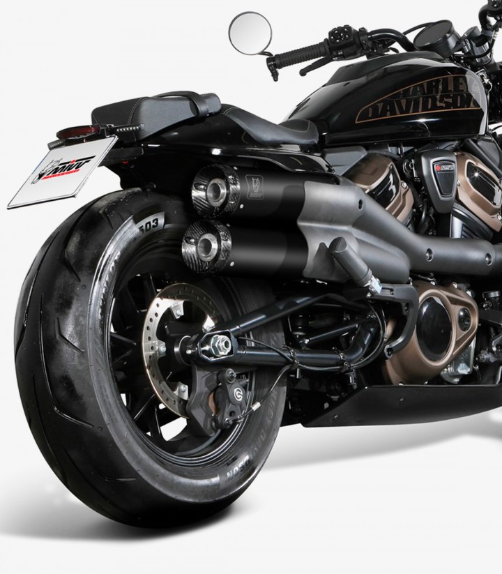 MIVV HR-1 Exhaust Black for Harley Davidson Sportster S (21-24) HD.004.LH1BC