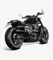 MIVV HR-1 Exhaust Black for Harley Davidson Sportster S (21-24) HD.004.LH1BC