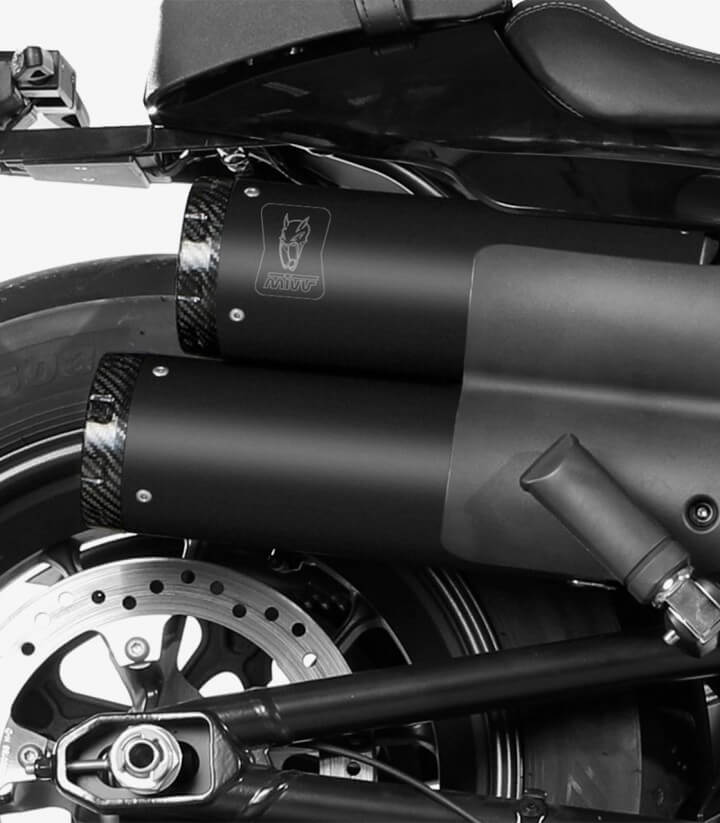 Escape MIVV HR-1 Negro para Harley Davidson Sportster S (21-24) HD.004.LH1BC