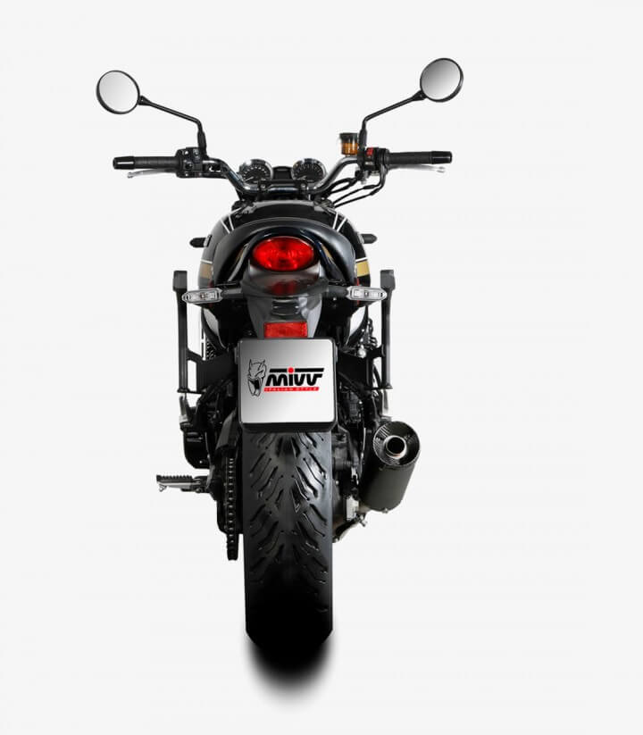 MIVV HR-1 Auspuff Schwarz für Kawasaki Z 900 RS (18-25) K.046.LH1BC