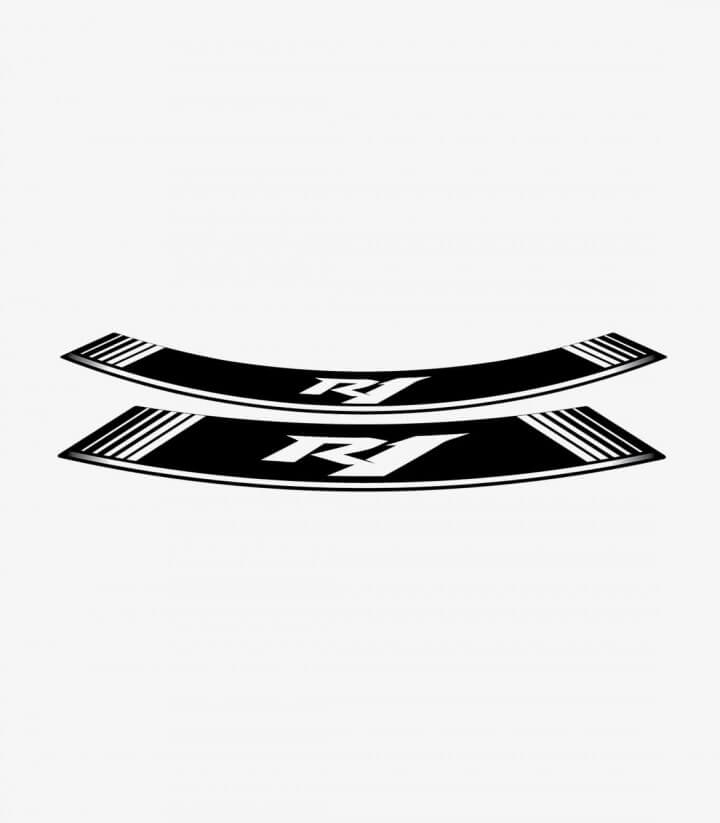 Spezielle Felgenrandaufkleber Yamaha R1 Puig 5529B Weiß