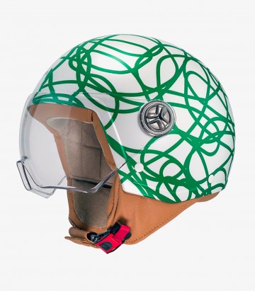 Casco Jet NZI Zeta 2 ARP Lio Verde Mate
