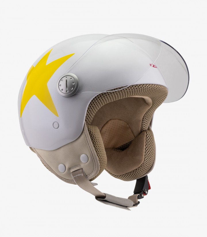 Casco Jet NZI Pasarela Constelación Ágatha Ruiz de La Prada Amarilla