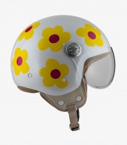 Casco Jet NZI Pasarela Margaritas Ágatha Ruiz de La Prada Amarillo y Rosa