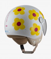 Casco Jet NZI Pasarela Margaritas Ágatha Ruiz de La Prada Amarillo y Rosa