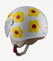 Casco Jet NZI Pasarela Margaritas Ágatha Ruiz de La Prada Amarillo y Rosa