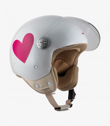 Casco Jet NZI Pasarela Corazón Ágatha Ruiz de La Prada Rosa