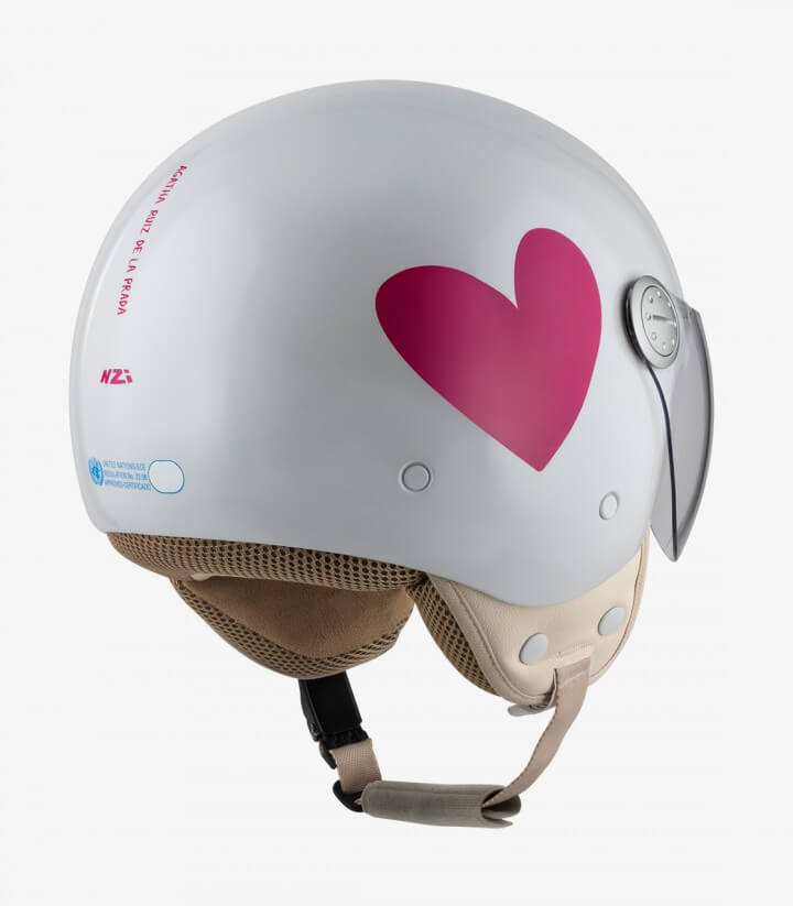 Casco Jet NZI Pasarela Corazón Ágatha Ruiz de La Prada Rosa