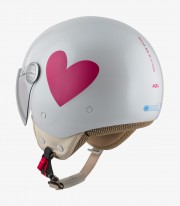 Casco Jet NZI Pasarela Corazón Ágatha Ruiz de La Prada Rosa
